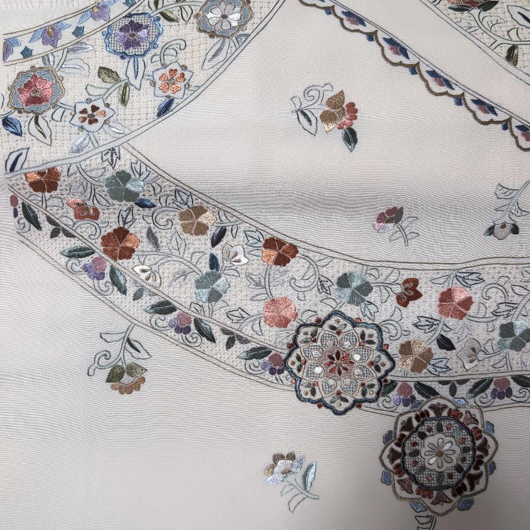 汕頭刺繍 訪問着 洗い張り反物