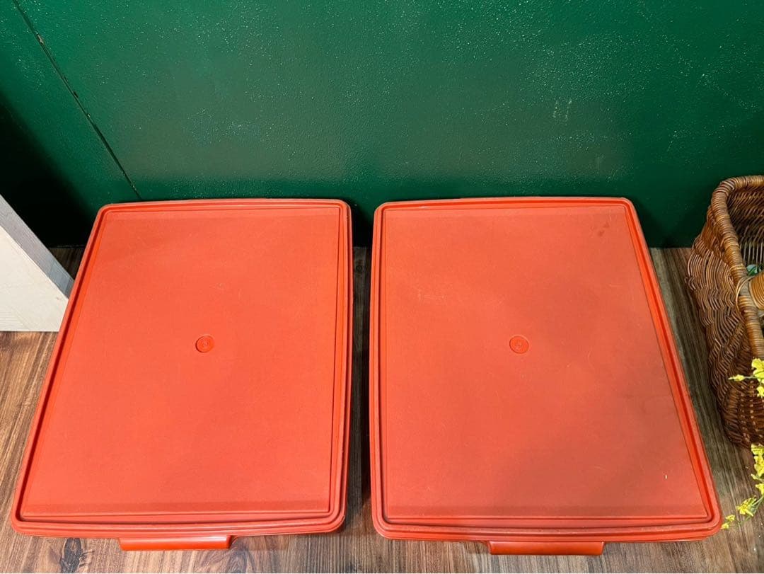 タッパーウェア スーパーケース 特大 インテリア 当時物 容器 昭和レトロ