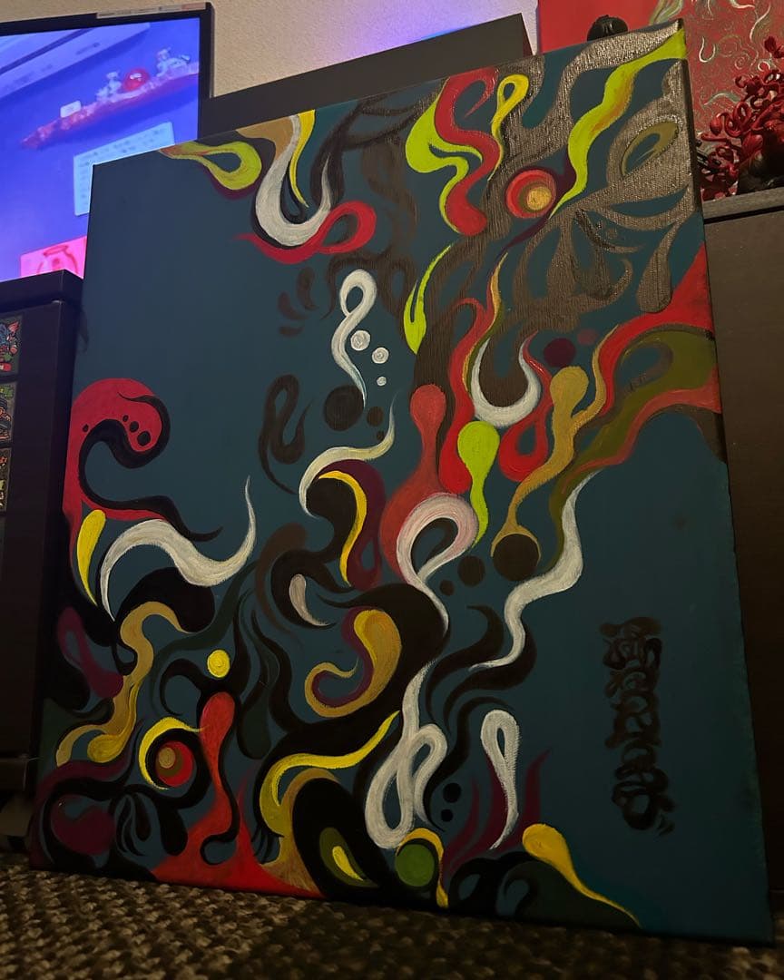 アクリル絵の具　イラスト