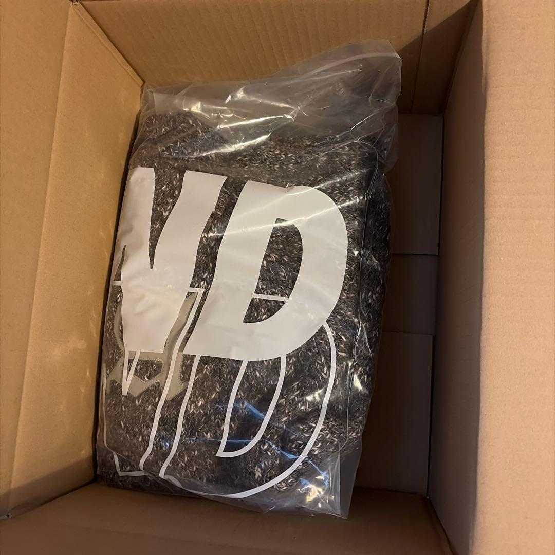 新品 Leather Patch Knit Sweater BROWN / XL