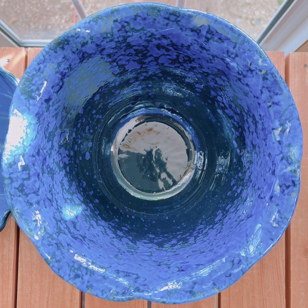 【ITALY】フラワー プランター カバー ２個セット 彫刻 花瓶 直輸入