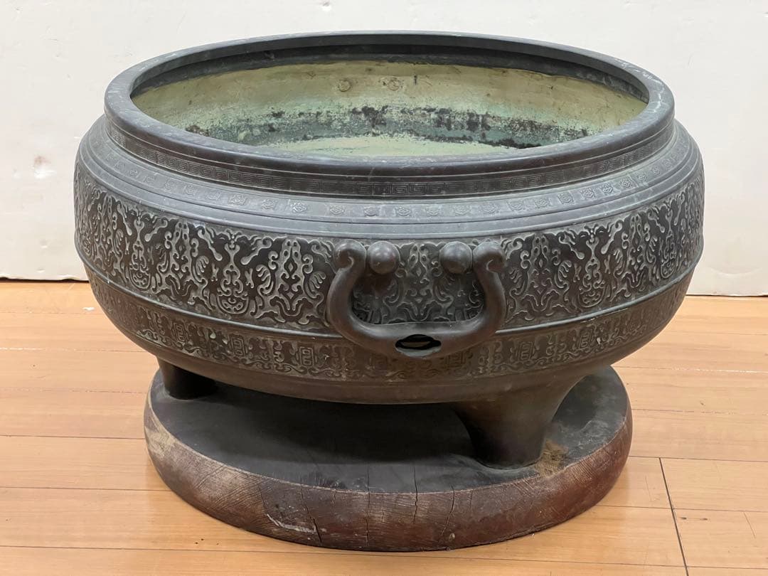 超大銅火鉢　￼直径52cm ￼￼送料込み