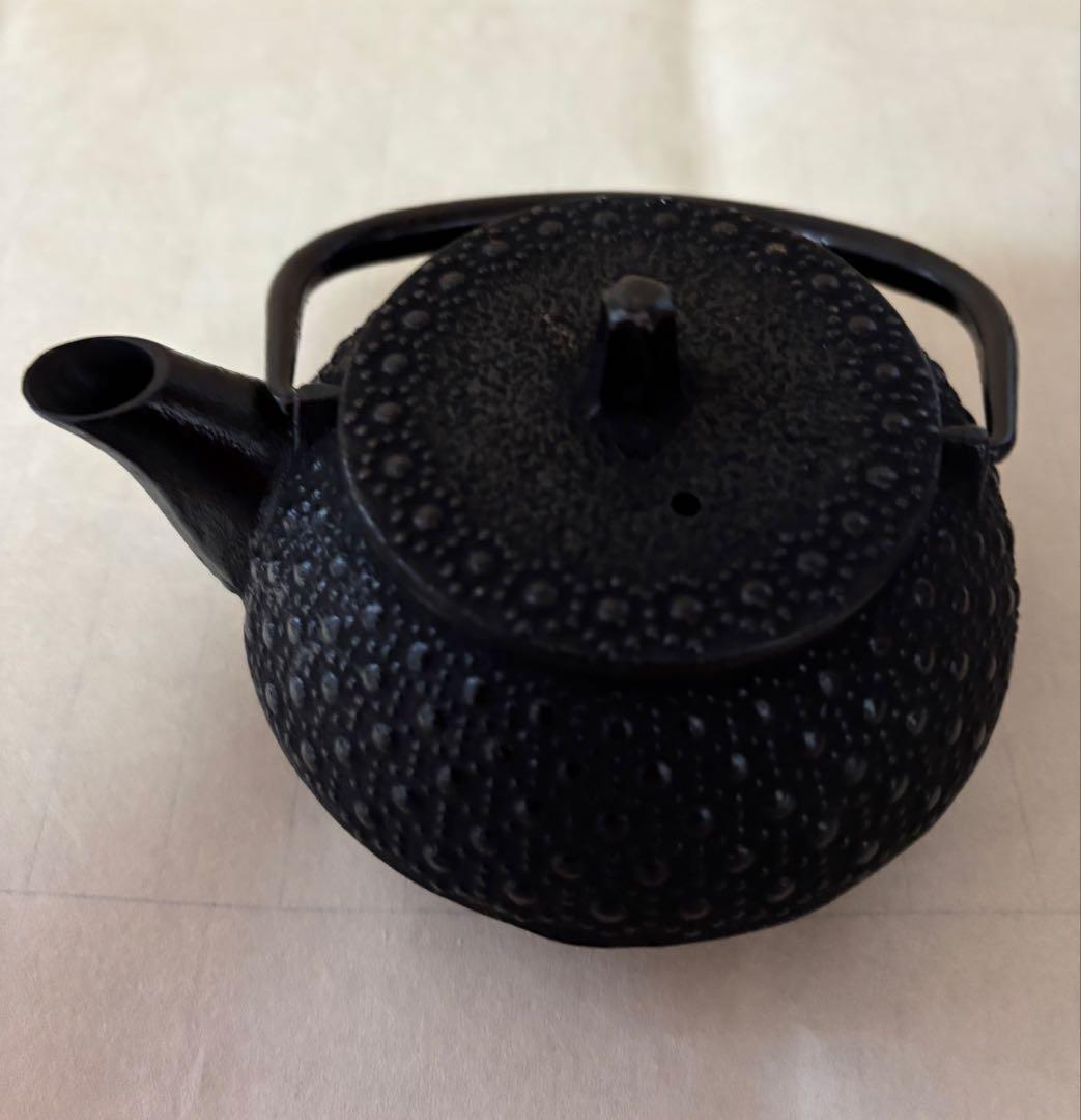 南部鉄瓶　岩鋳　急須　未使用品　No.9 昭和　箱付き