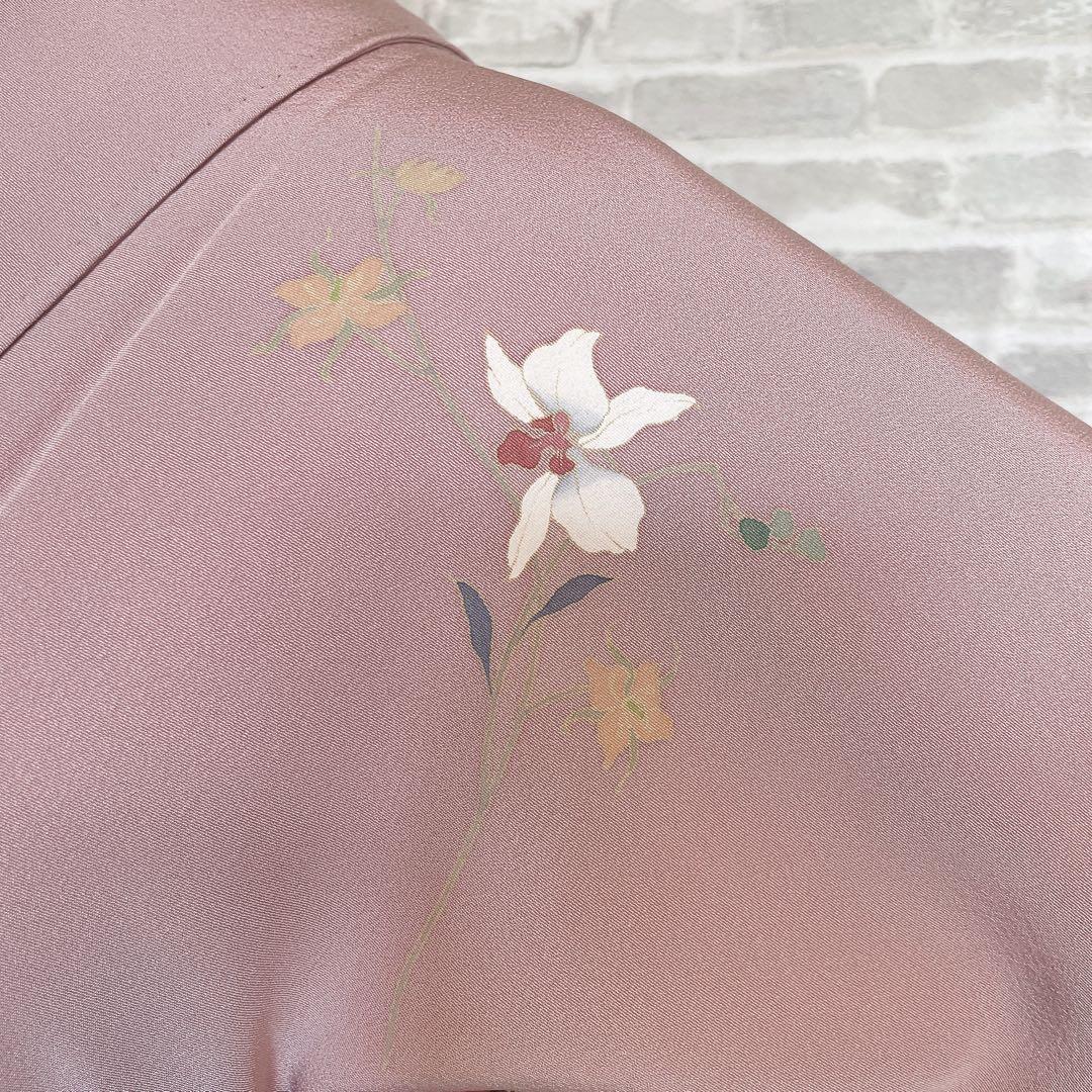 訪問着　フルセット　蘭　浜ちりめん　金彩加工　パールトーン　入学式　卒業式　P5