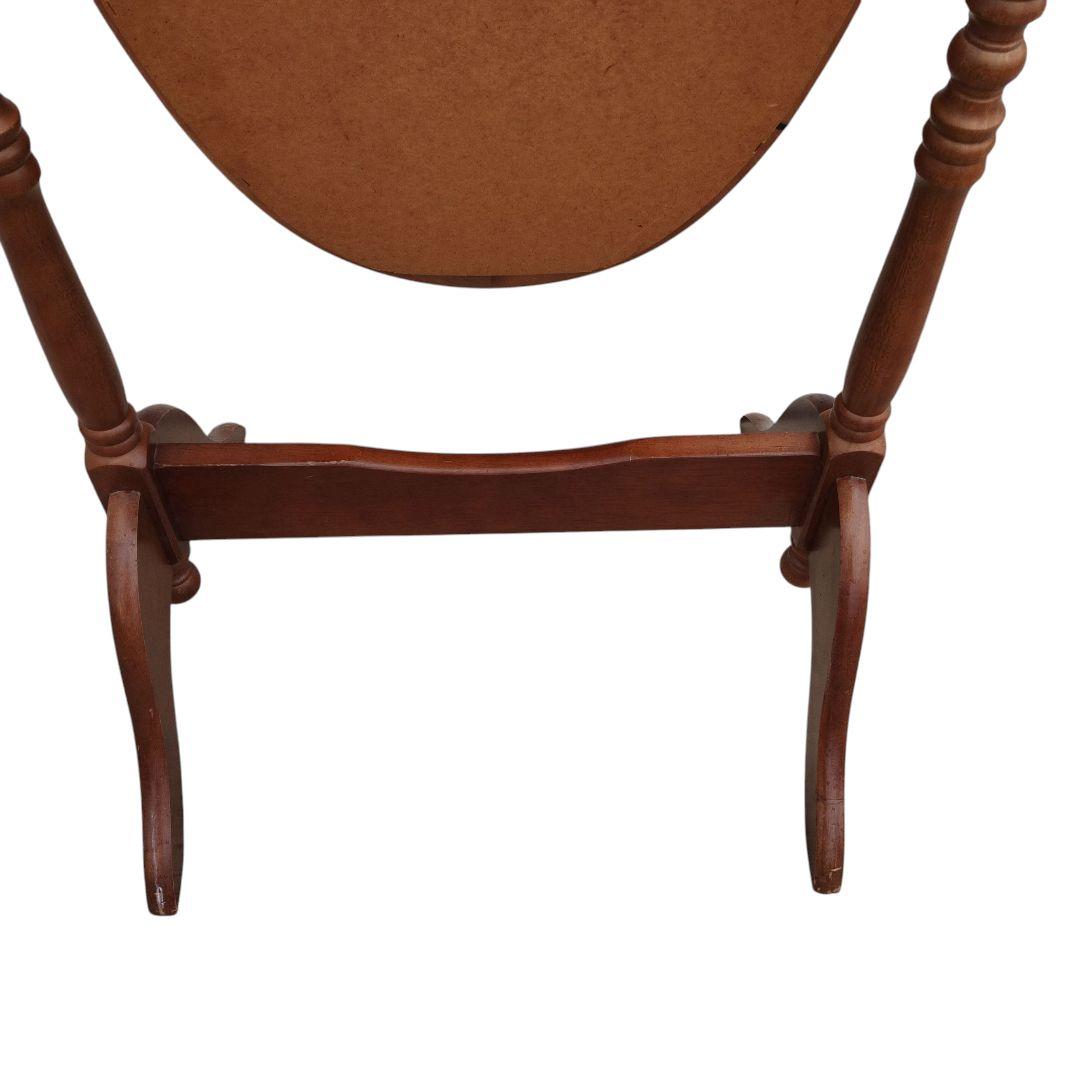 【送料込み】クラシック 木製スタンドミラー 脚付き 姿見