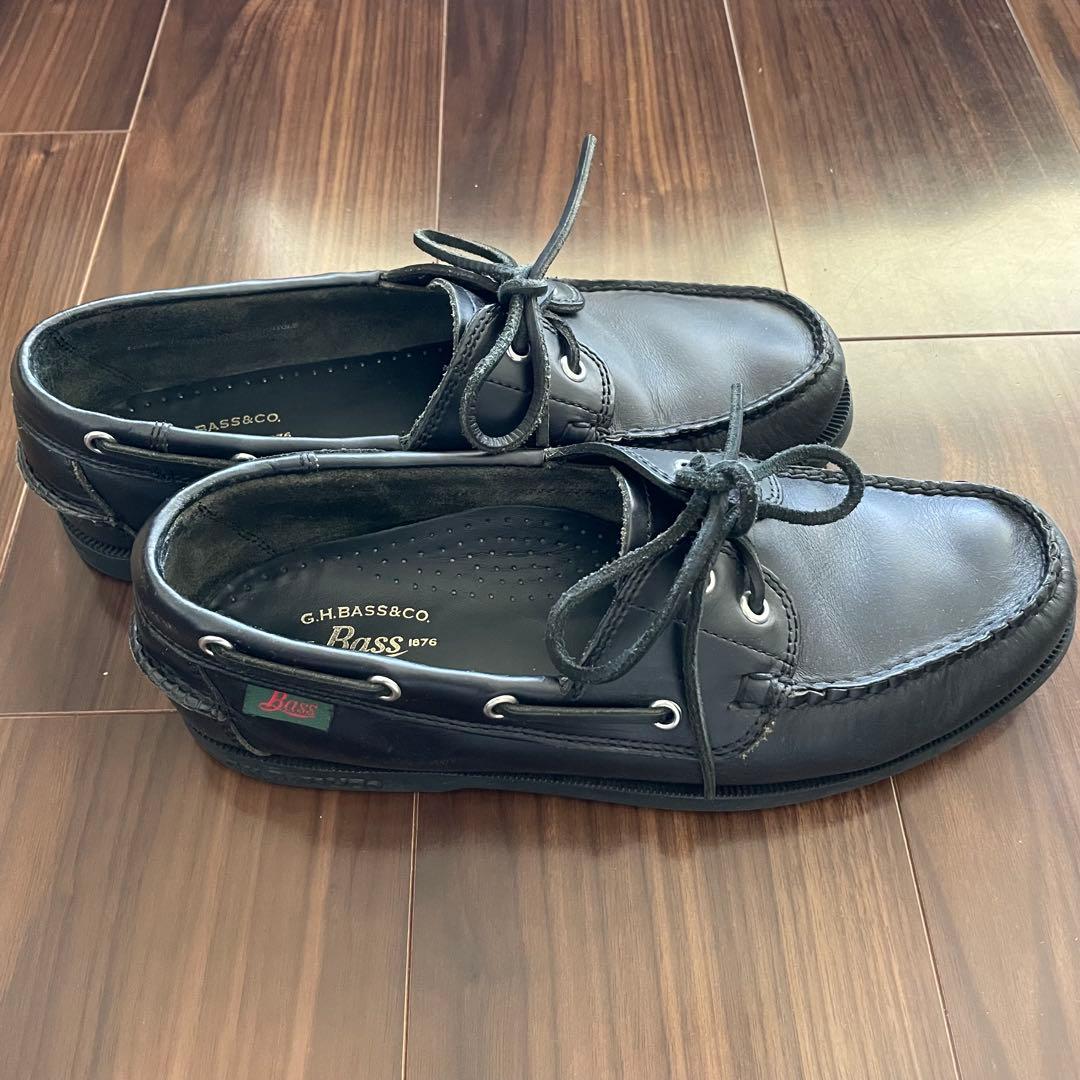 G.H. Bass & Co. ブラックデッキシューズ　US8（26cm相当）