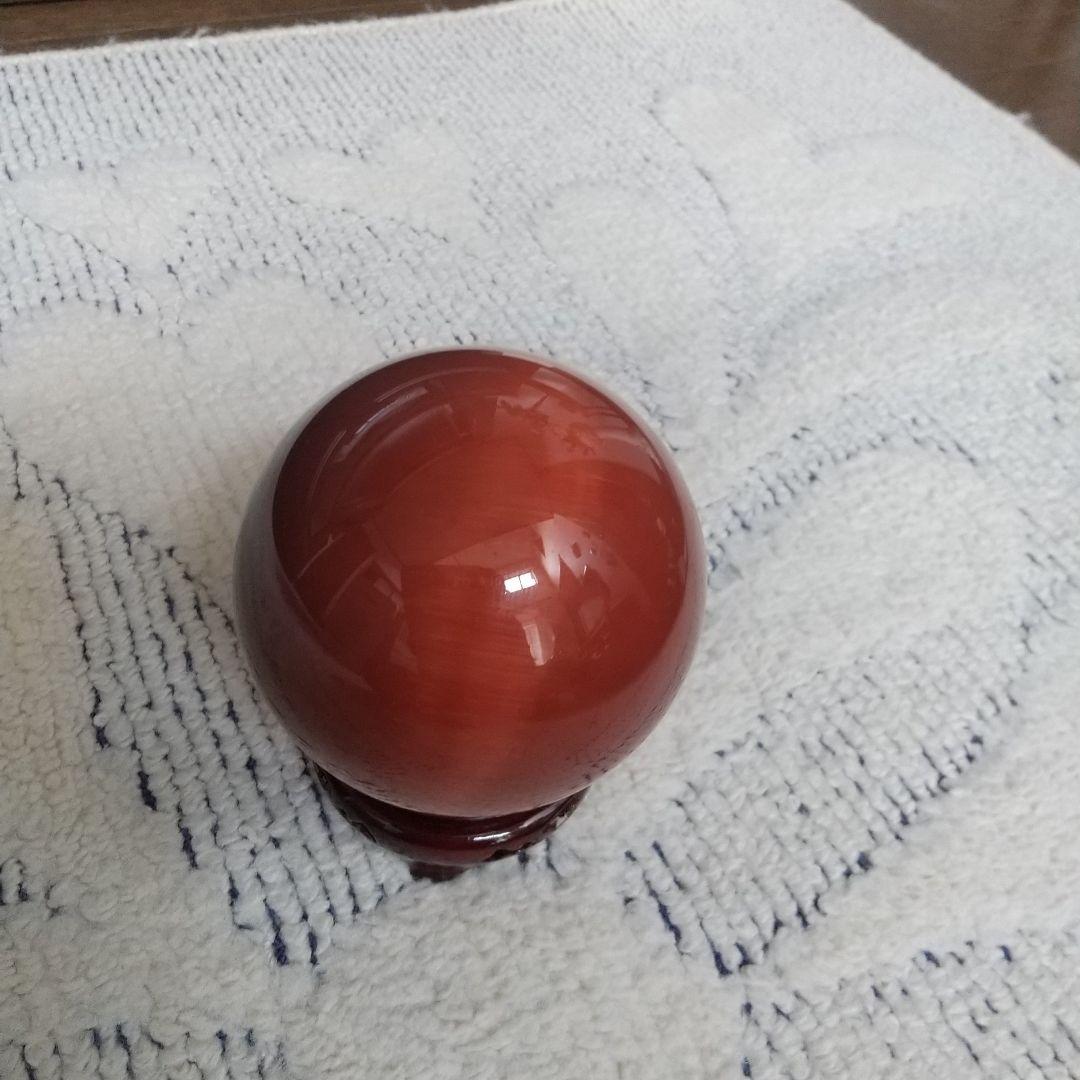 猫目石の置物大玉