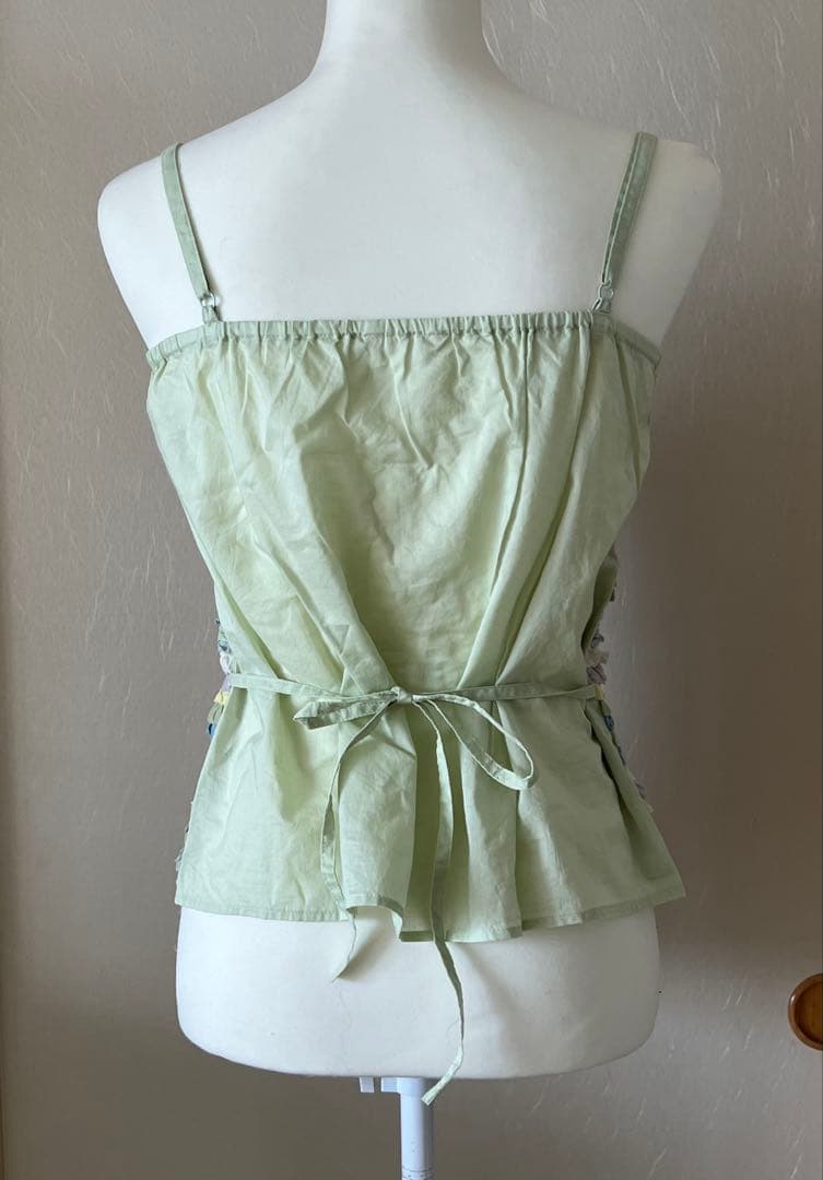 ピンクハウス　キャミソール　ハッカ　ピコフリル