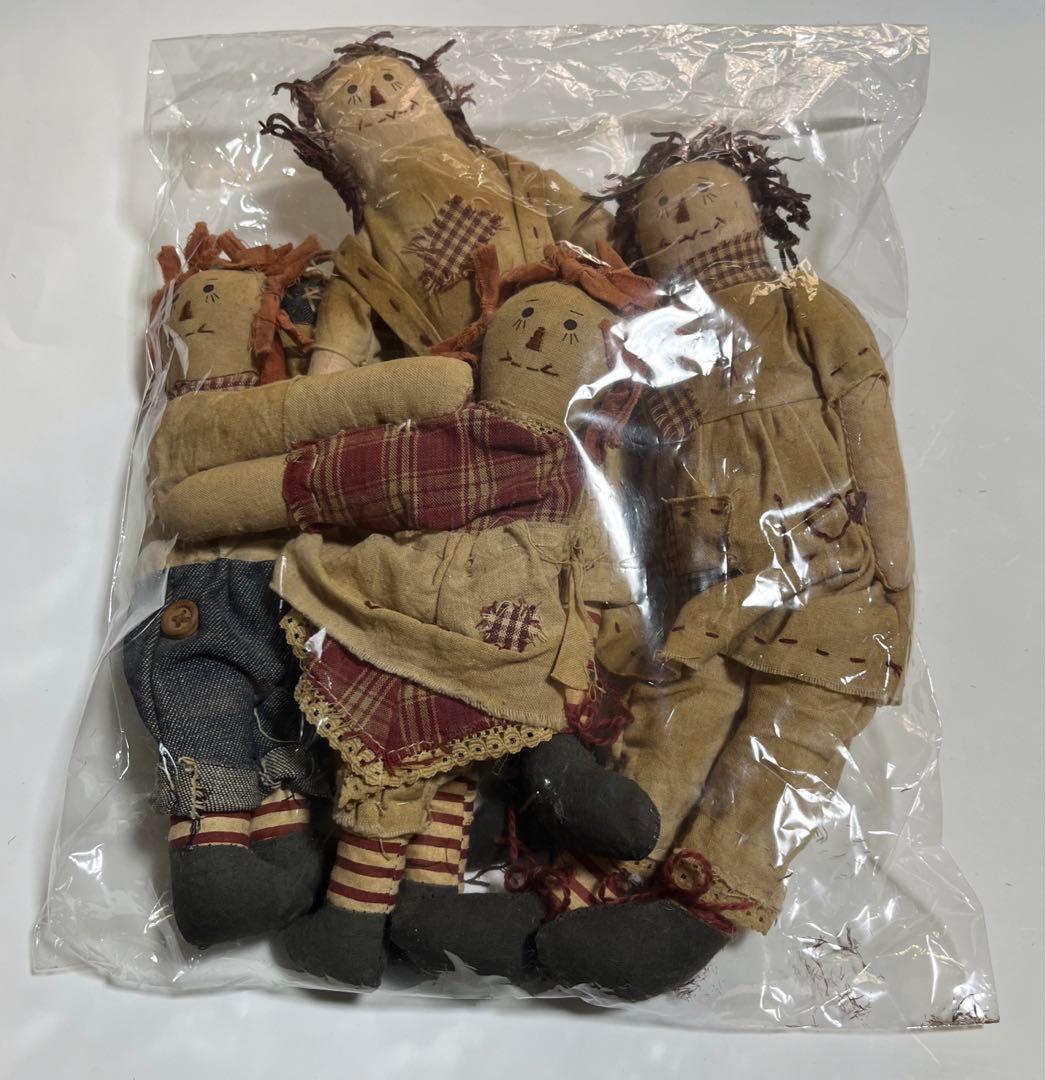 ビンテージ　アメリカカントリー人形　　家族