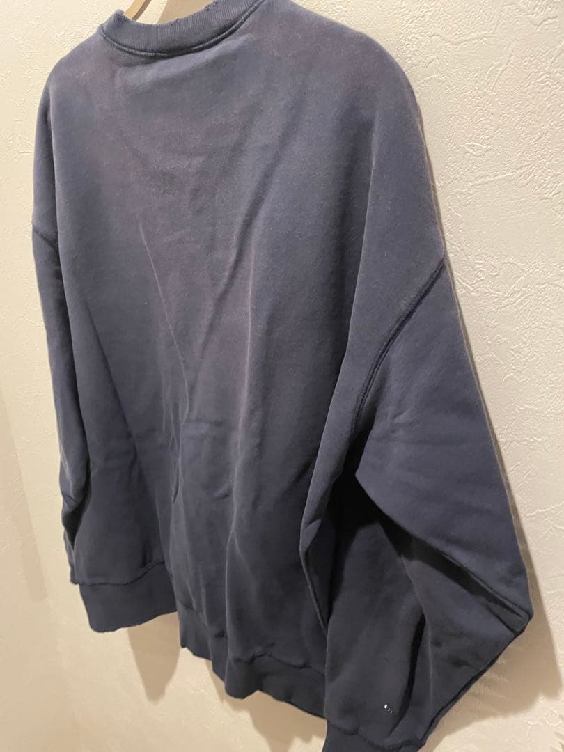 SAINTM×××× 3Dロゴ　スウェットシャツ Mネイビー