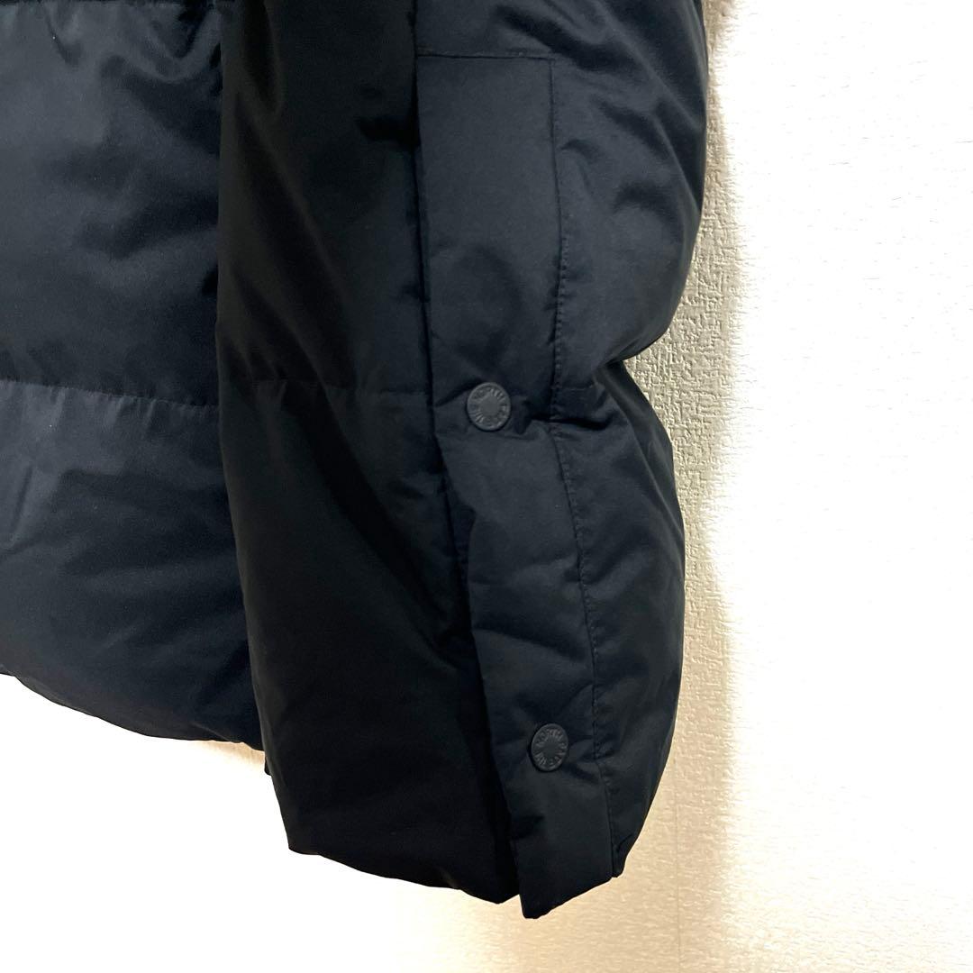 美品 ノースフェイス ロングダウンジャケット メンズXS レディースM ブラック