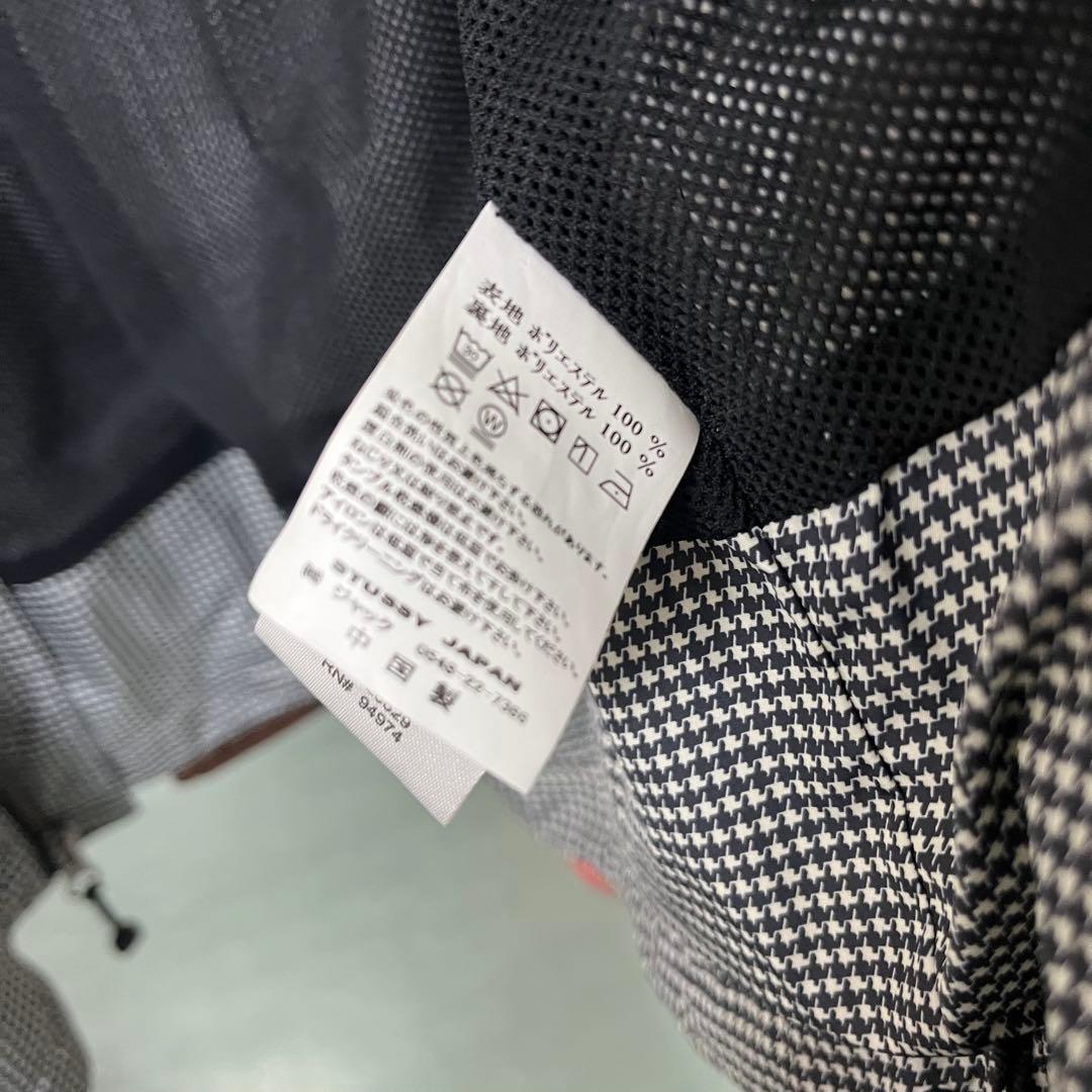 松 STUSSY チェック柄 ナイロンジャケット Mサイズ
