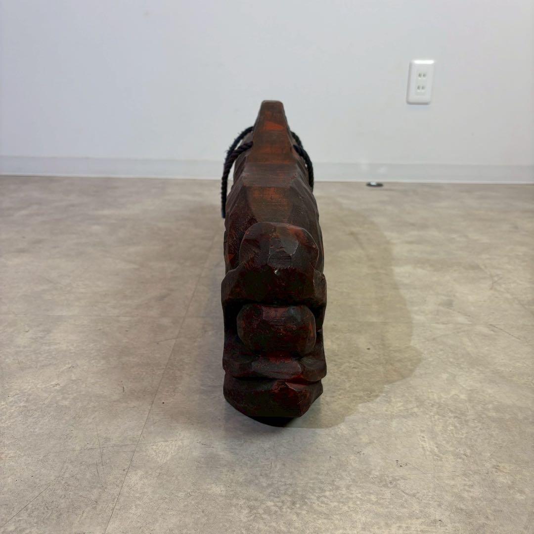 魚鼓　魚板　仏具　木製　仏教法具　骨董打楽器　特大