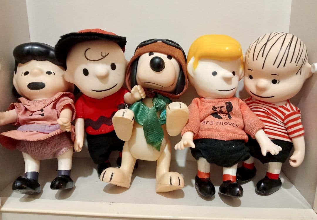 1966 ヴィンテージ スヌーピー ピーナッツザ・ギャング ポケットドール５体