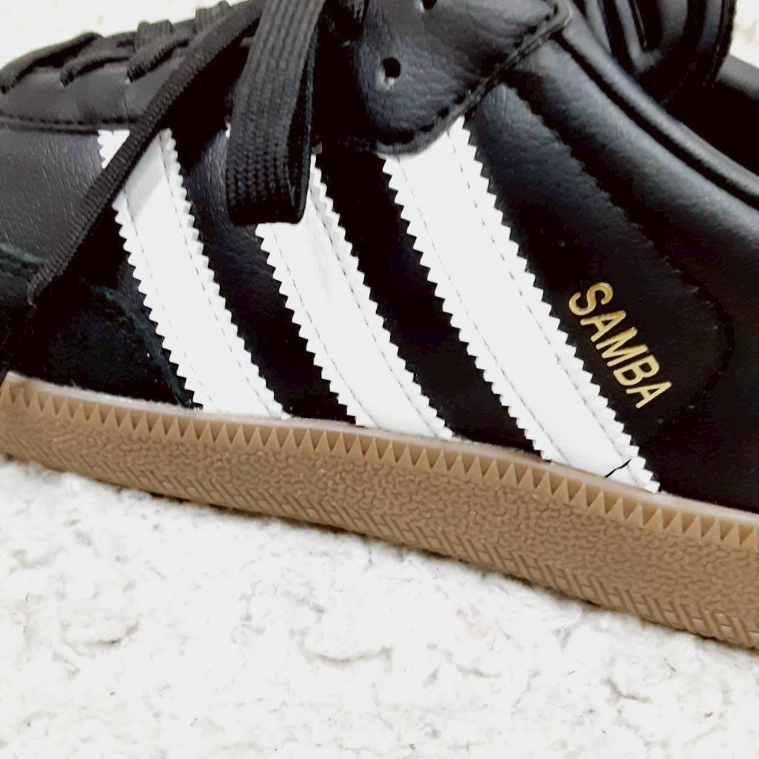新品未使用箱付 25.5㎝◎adidas サンバゴルフ ゴルフシューズ 黒 白