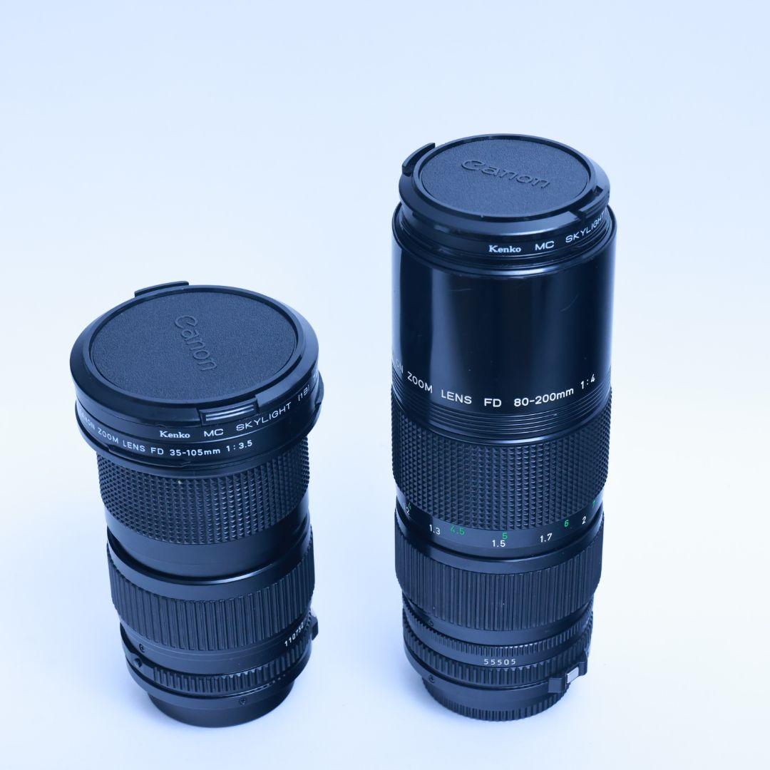 Canon NEW FD 35-105mm F3.5 80-200mmf4 2本