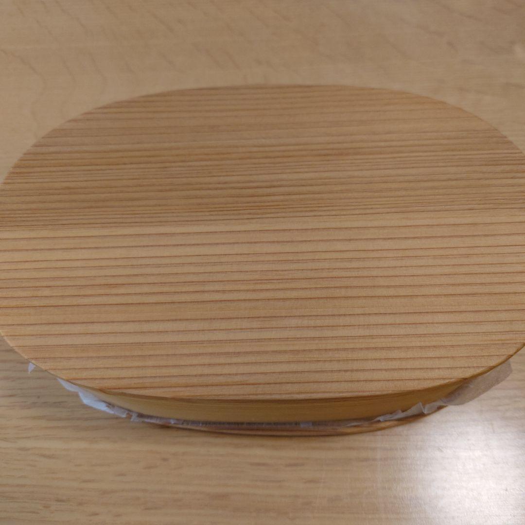 (未使用)秋田杉　曲げわっぱ　小判弁当　あずま袋付き