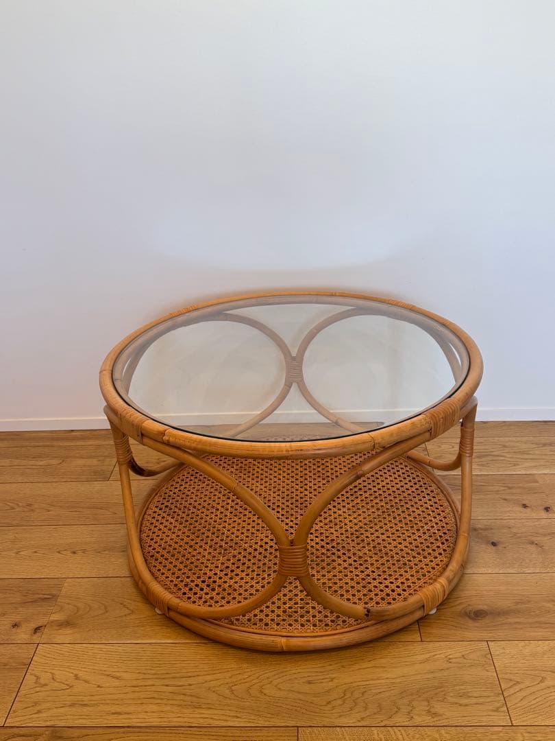 unico ウニコ WEAVA(ウィーバ) ラタン調センターローテーブル