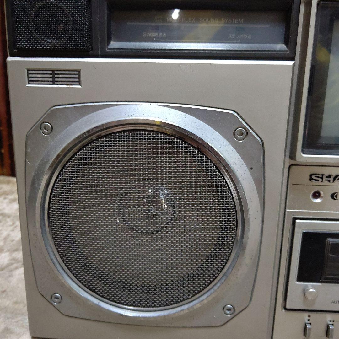 最終‼️超希少レトロSHARP TVthe SEARCHER テレビ付きラジカセ