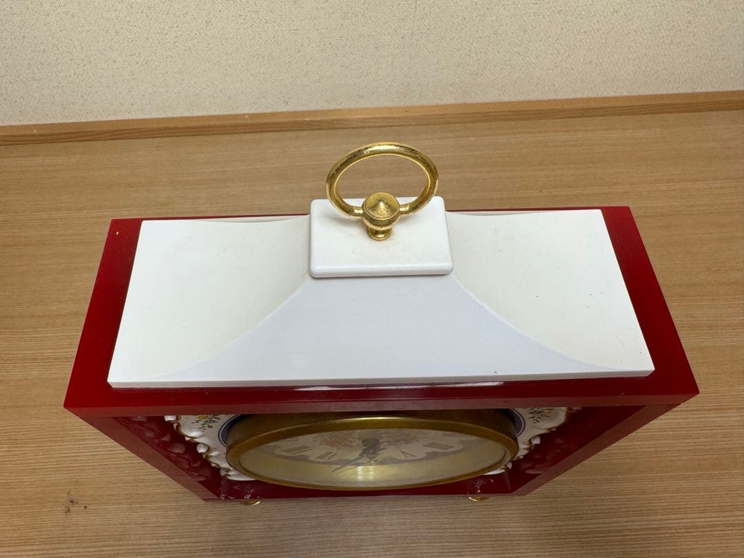 SEIKO 花柄 陶器 置時計 トランジスタ 昭和レトロ