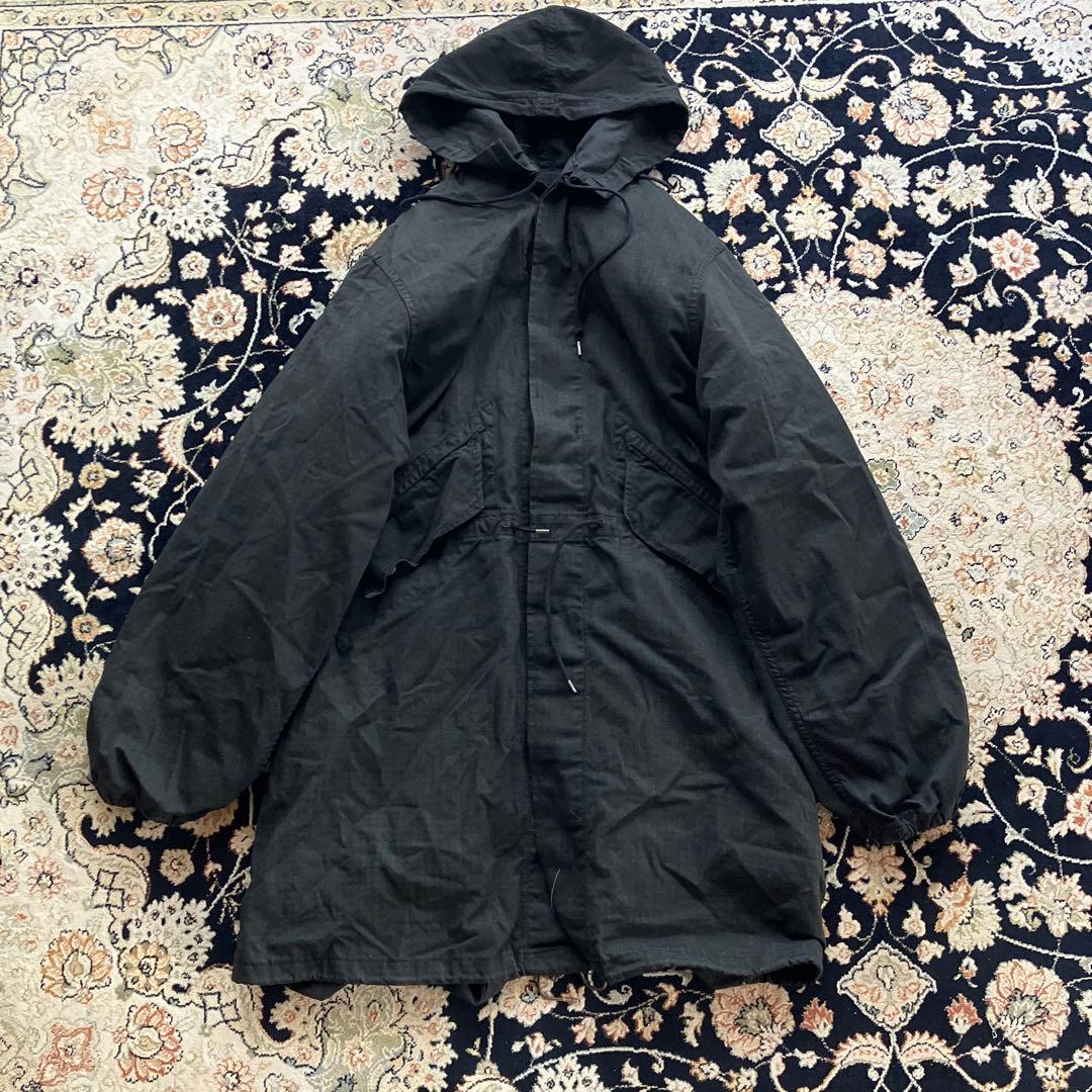 1980年代　米軍実物ナイトカモフラージュパーカー後染め、黒染め