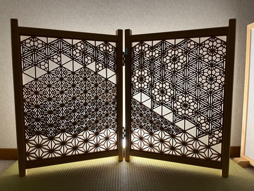 組子　組子細工　パーテーション　伝統工芸品