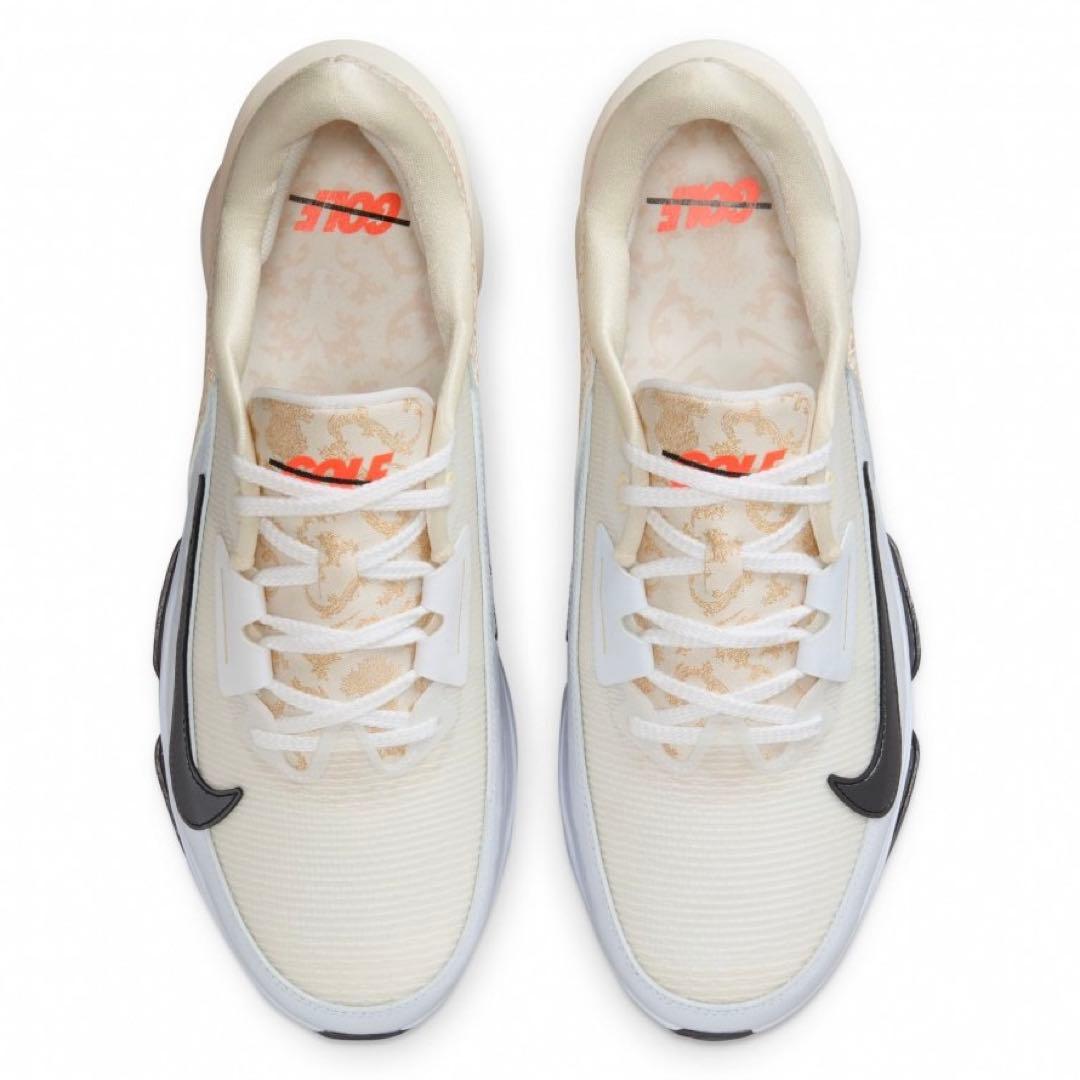 ナイキ 27.5 インフィニティツアー レザー 白 ゴルフ シューズ スパイク