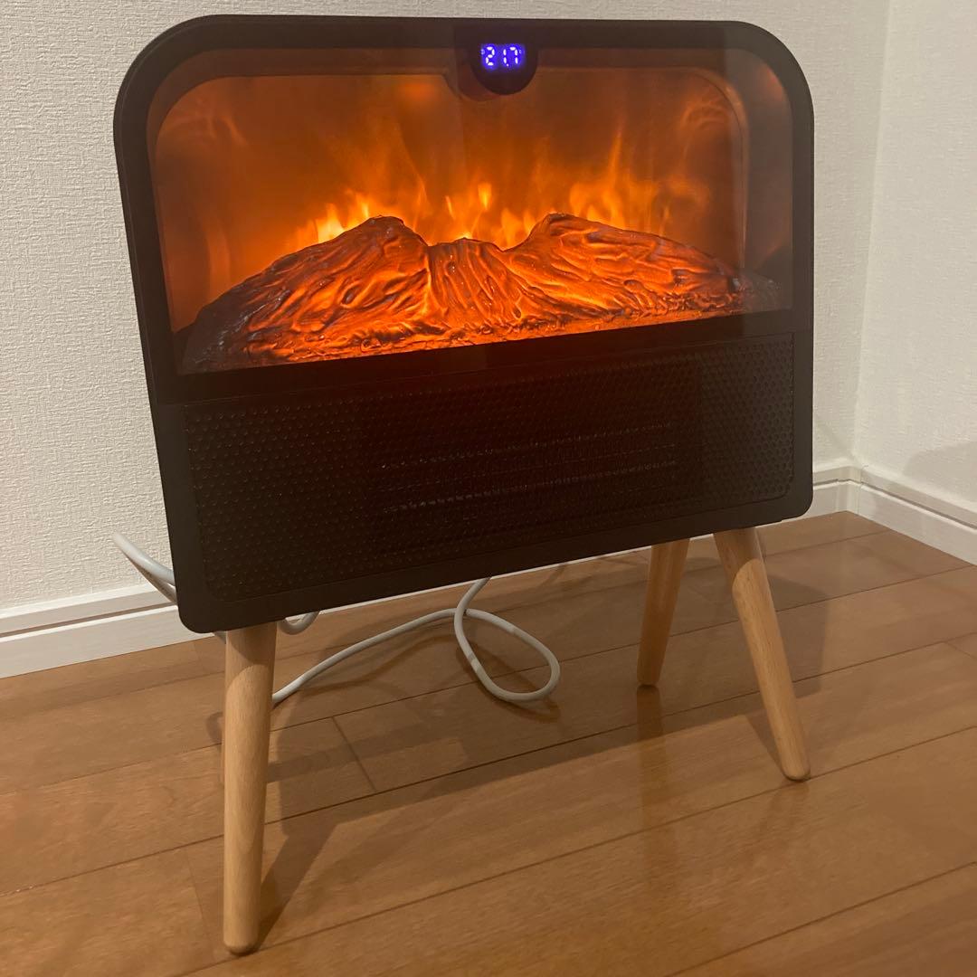 送料込み 匿名配送 ファンヒーター セラミック 暖炉 北欧 暖房 足元