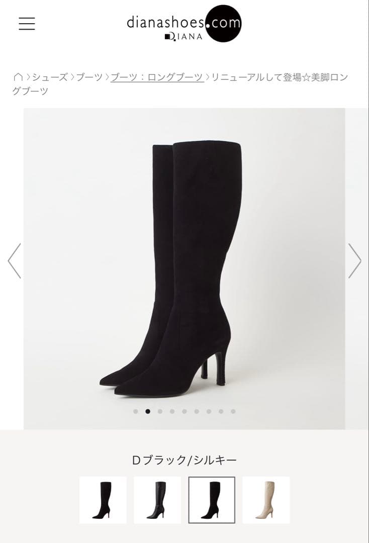 DIANAスエードロングブーツ