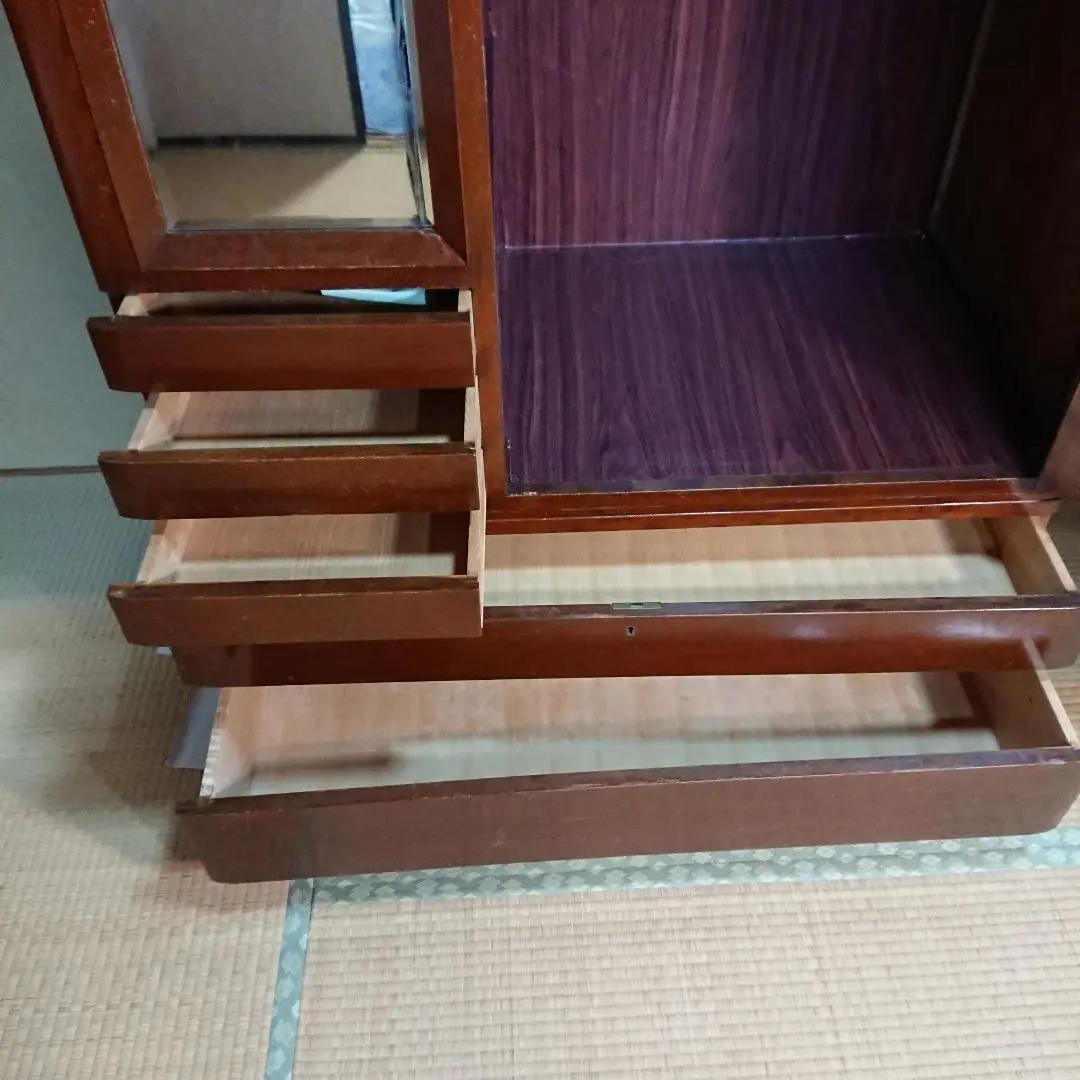 洋服タンス ワードローブ 古家具　天然木箪笥