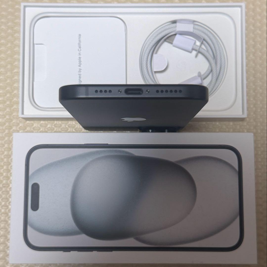 バッテリー100% iPhone15Plus 128GB SIMフリー 本体 黒