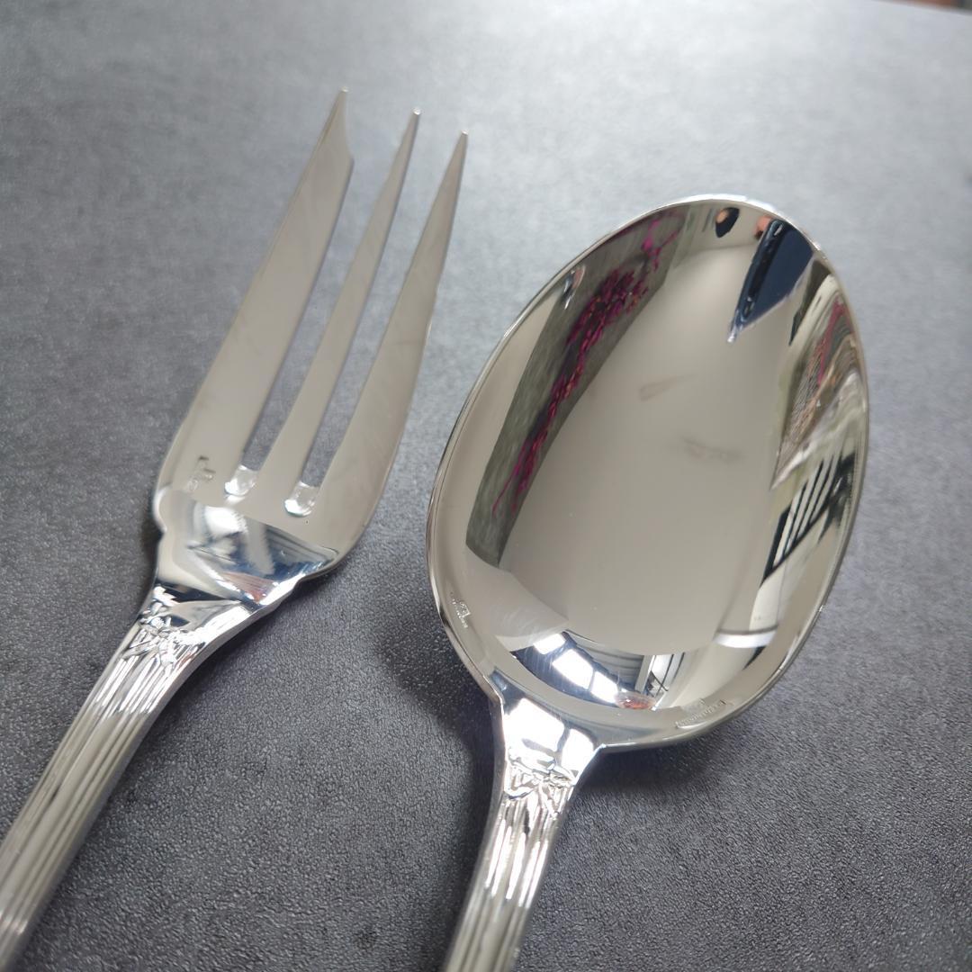 美品 クリストフル リュバン サービングフォーク サービングスプーン